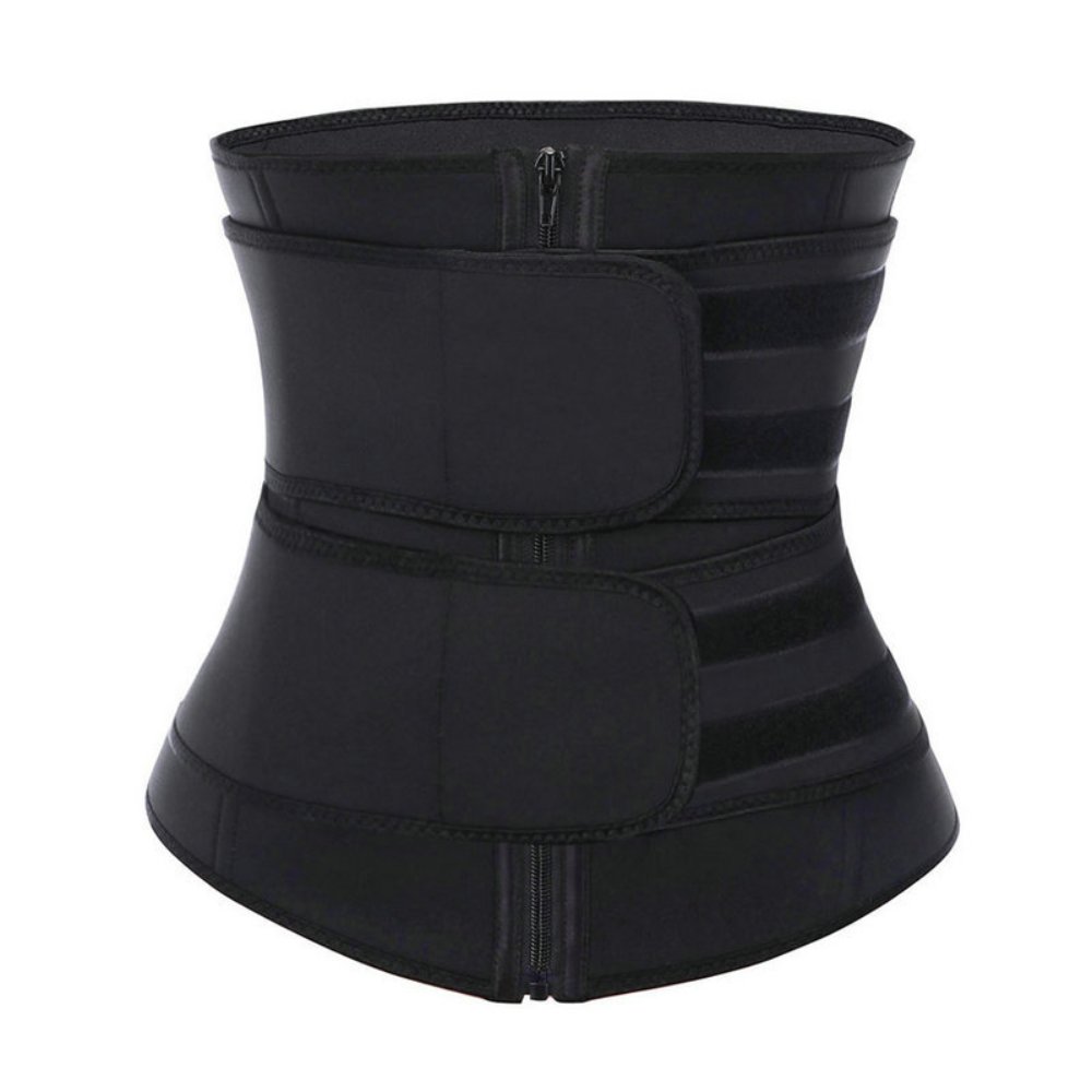 Black double-waist belt