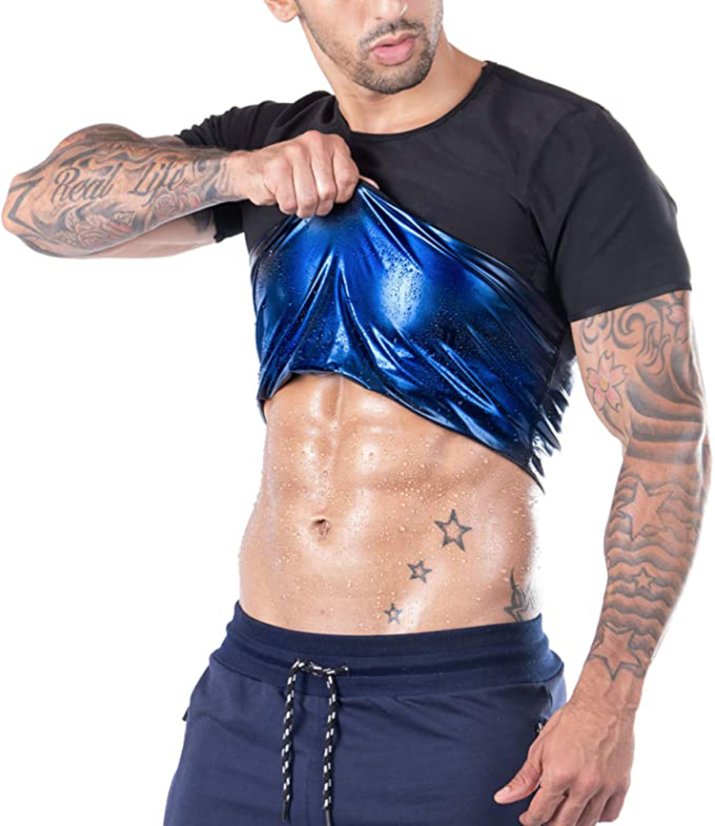 Activewear Sweat-Enhancing Men's Short Sleeve